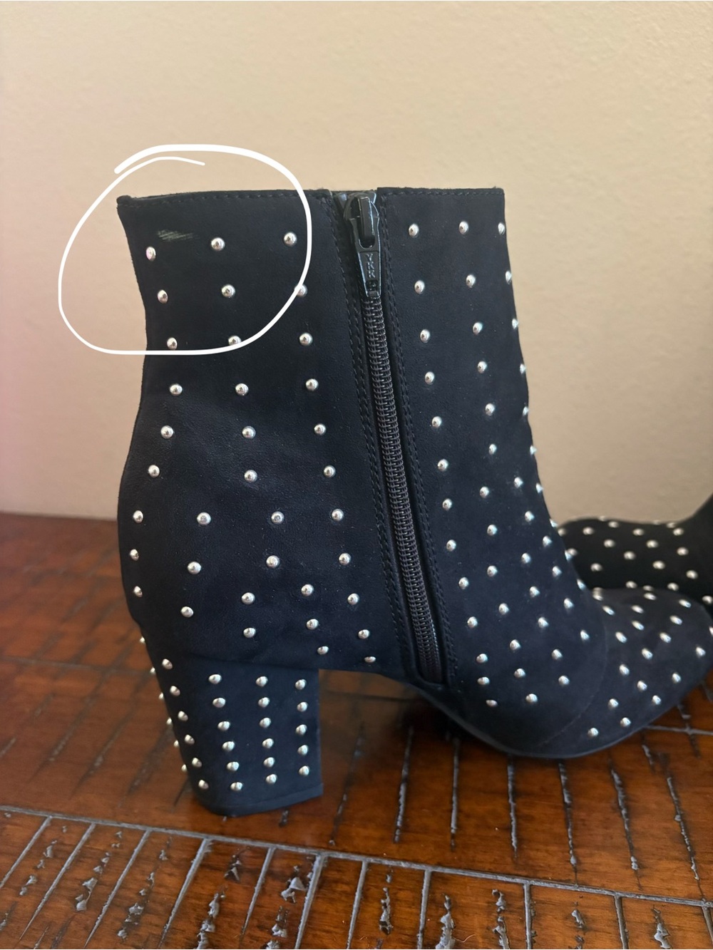 Worthington Black Studded Ankle Booties - Picture 9 of 9